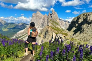 Seceda view Dolomites mountains