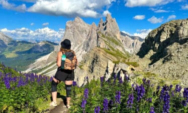 Seceda view Dolomites mountains