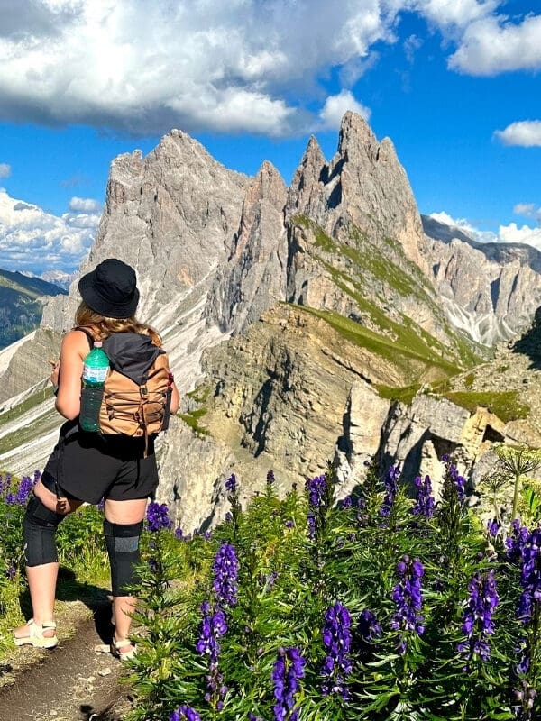 Seceda view Dolomites mountains
